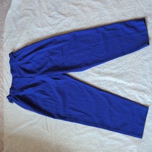 Vintage 90s Purple Super High Rise Pleat Front Baggy Tapered Pants Size 12
